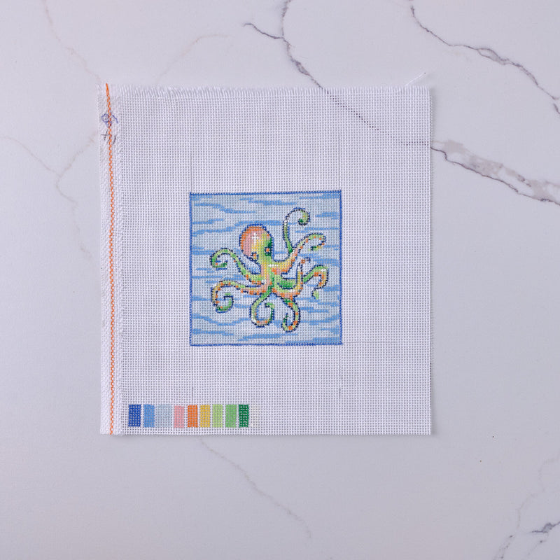 "Octopus" - Hand Painted Needlepoint Canvas - HM Nabavian
