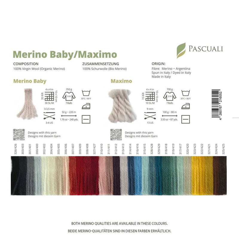Pascuali Yarns | Sample Color Shade Cards - HM Nabavian