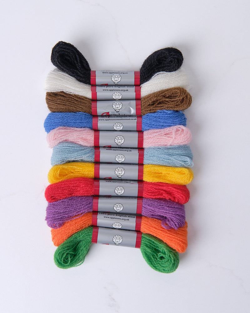 Pride - Appeltons Wool Crewel 2 Ply Skein Bundle - HM Nabavian