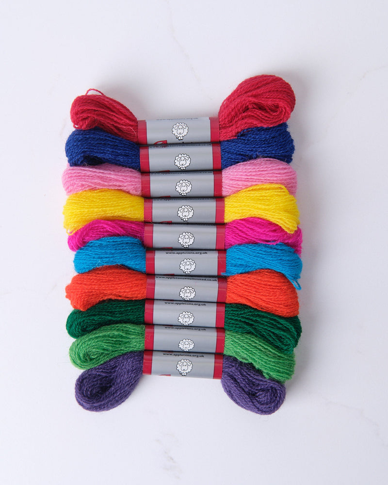 Rainbow - Appeltons Crewel 2 Ply Skein Range - HM Nabavian