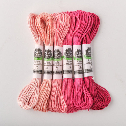 Soie d’Alger Embroidery Silk – "Azalee" Shades 2941–2946 | Au Ver à Soie - HM Nabavian