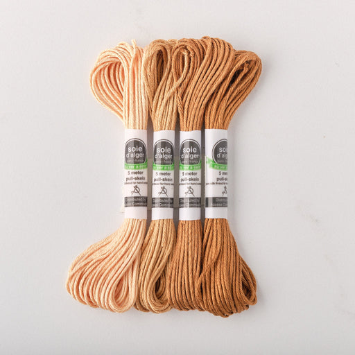 Soie d’Alger Embroidery Silk – "Biche" Shades 4511–4516 | Au Ver à Soie - HM Nabavian