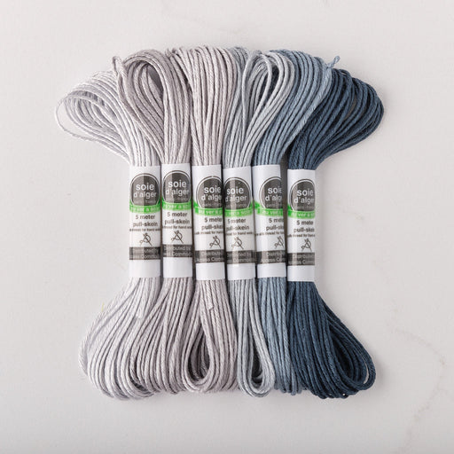 Soie d’Alger Embroidery Silk – "Bleu Gien" Shades 1731–1736 | Au Ver à Soie - HM Nabavian