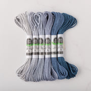 Soie d’Alger Embroidery Silk – "Bleu Henri II" Shades 1711–1716 | Au Ver à Soie - HM Nabavian