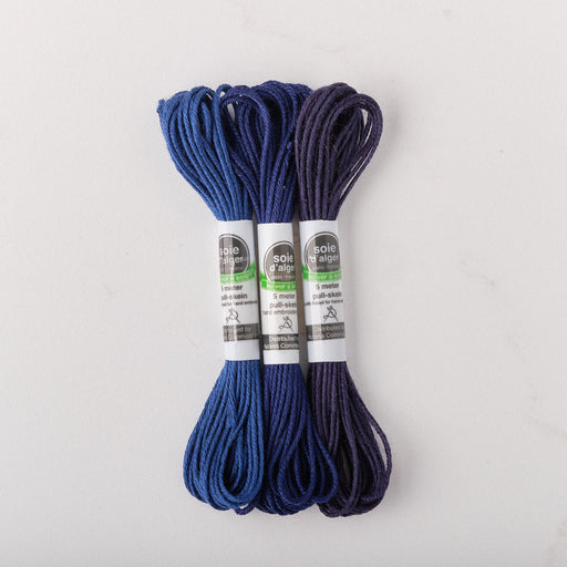 Soie d’Alger Embroidery Silk – "Bleuet" Shades 1414–1416 | Au Ver à Soie - HM Nabavian