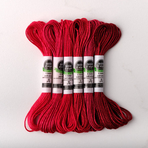 Soie d’Alger Embroidery Silk – "Grenat" Shades 941–946 | Au Ver à Soie - HM Nabavian