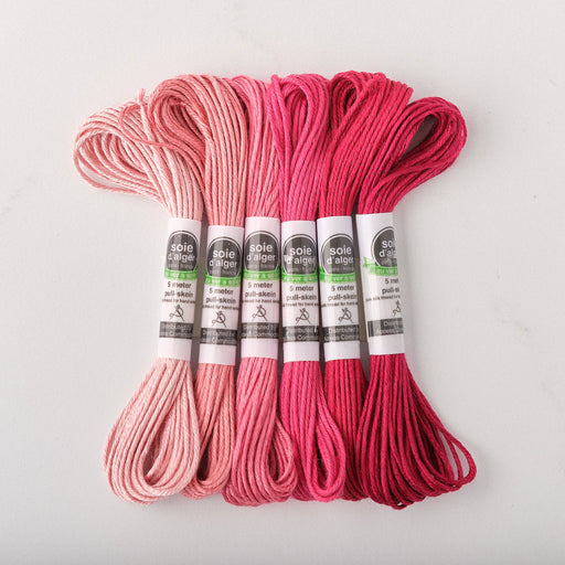 Soie d’Alger Embroidery Silk – "Laurier Rose" Shades 2931–2936 | Au Ver à Soie - HM Nabavian