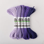 Soie d’Alger Embroidery Silk – "Parme" Shades 1341–1345 | Au Ver à Soie - HM Nabavian