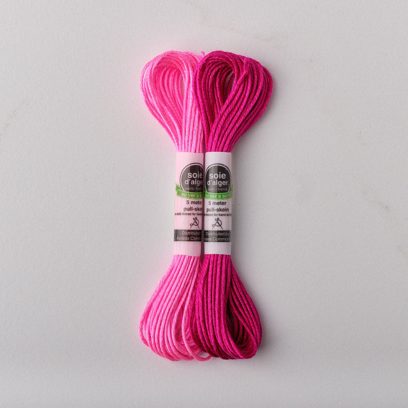 Soie d’Alger Embroidery Silk – "Rose des Alpes" Shades 1033 - 1034 | Au Ver à Soie - HM Nabavian