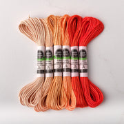 Soie d’Alger Embroidery Silk – "Saumon" Shades 641–646 | Au Ver à Soie - HM Nabavian