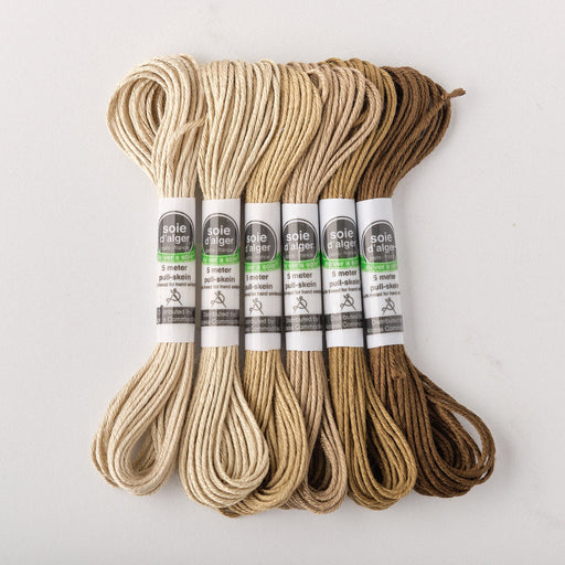 Soie d’Alger Embroidery Silk – "Souris" Shades 3831–3836 | Au Ver à Soie - HM Nabavian