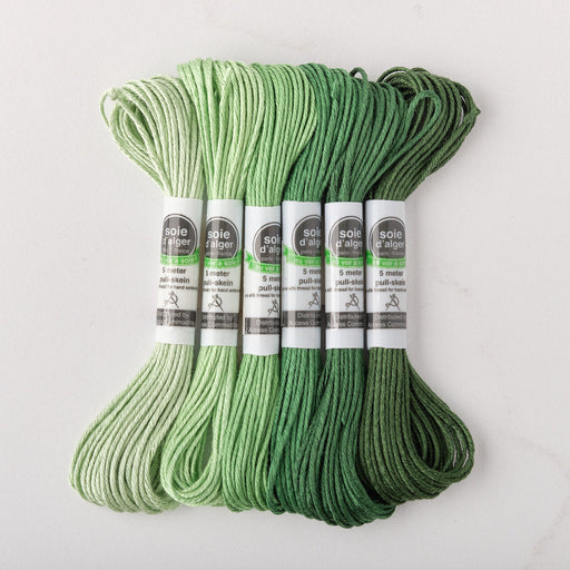 Soie d’Alger Embroidery Silk – "Vert Bouteille" Shades 1831–1836 | Au Ver à Soie - HM Nabavian