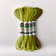 Soie d’Alger Embroidery Silk – "Vert Feuille" Shades 512–516 | Au Ver à Soie - HM Nabavian