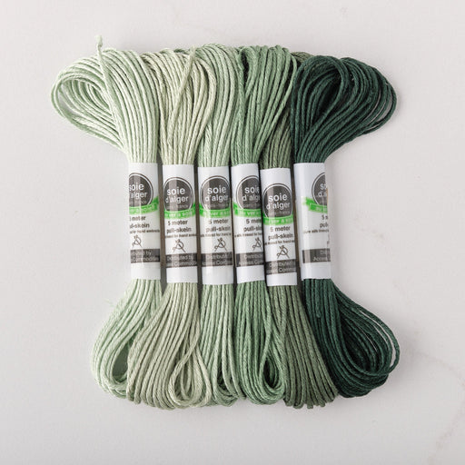 Soie d’Alger Embroidery Silk – "Vert Troene" Shades 1841–1846 | Au Ver à Soie - HM Nabavian