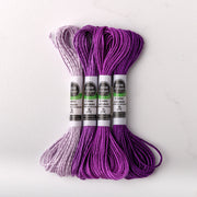 Soie d’Alger Embroidery Silk – "Violet Rouge" Shades 1321–1326 | Au Ver à Soie - HM Nabavian