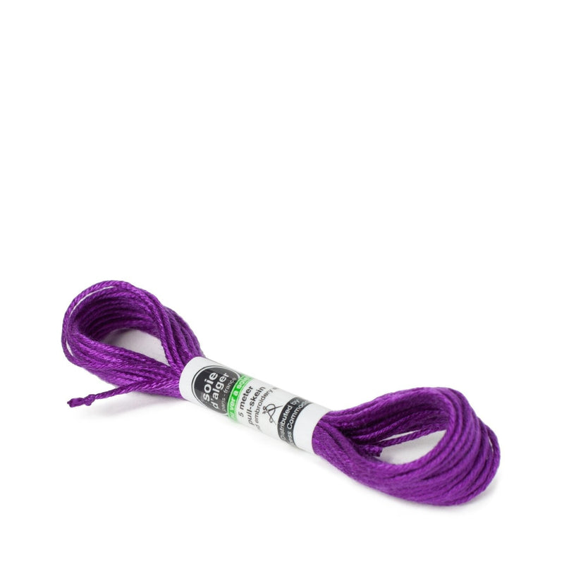 Soie d’Alger Embroidery Silk – "Violet Rouge" Shades 1321–1326 | Au Ver à Soie - HM Nabavian