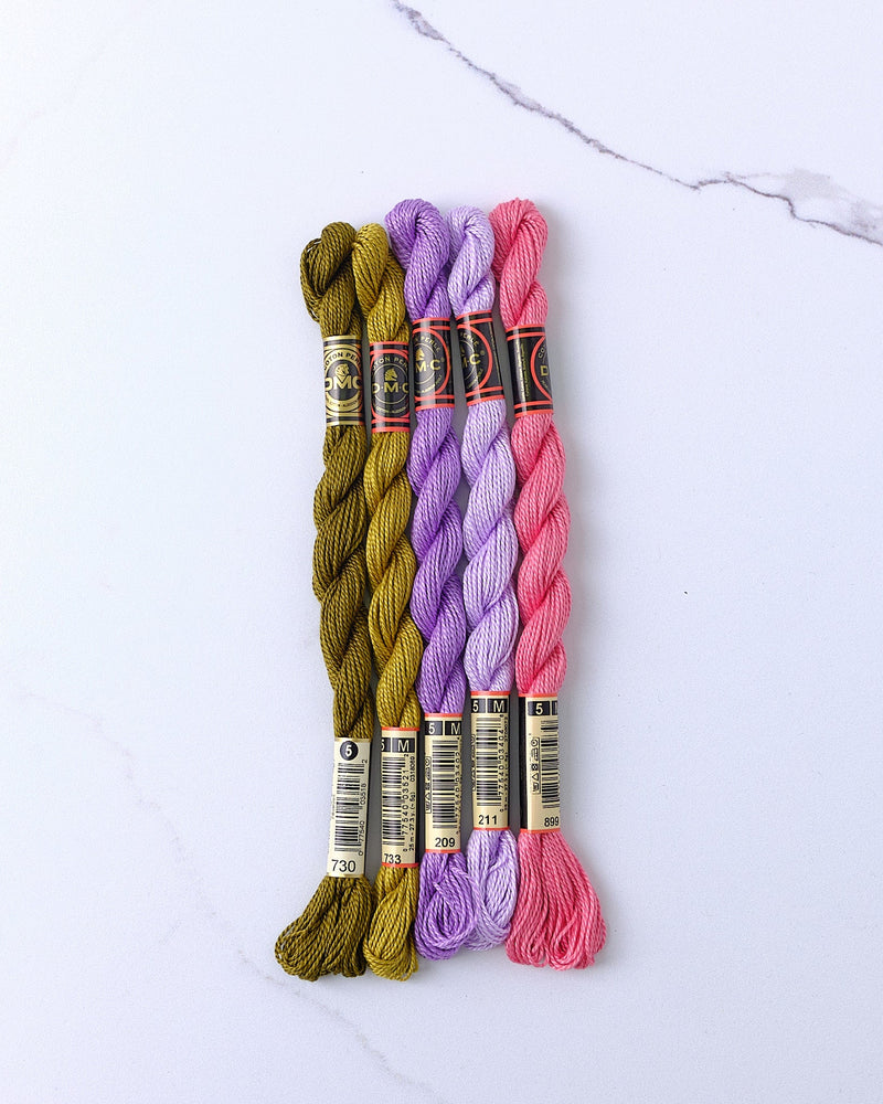 Spring Blooms - DMC Pearl Cotton - HM Nabavian