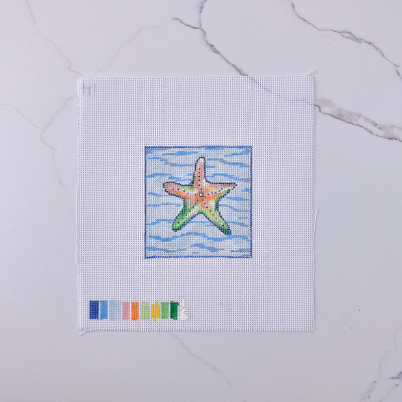 "Star Fish" - Hand Painted Needlepoint Canvas - HM Nabavian