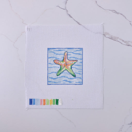 "Star Fish" - Hand Painted Needlepoint Canvas - HM Nabavian