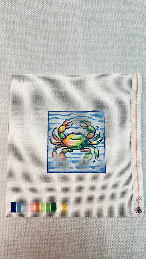 Under The Sea Crab - Hand Painted Needlepoint Canvas - HM Nabavian