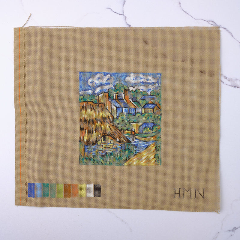 "Van Gogh" Inspired Hand Painted Needlepoint Canvas - HM Nabavian