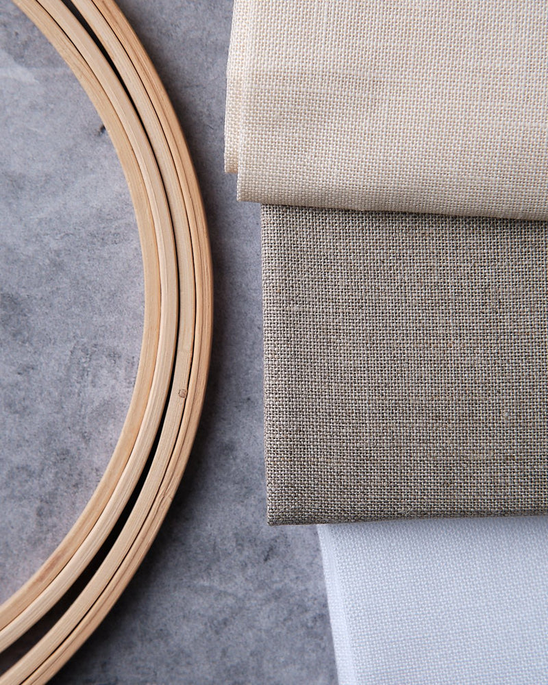 Zweigart Belfast Linen Fabric - 32ct - 100% Linen (55” Wide, Continuous Cut) - Sold by the foot - HM Nabavian