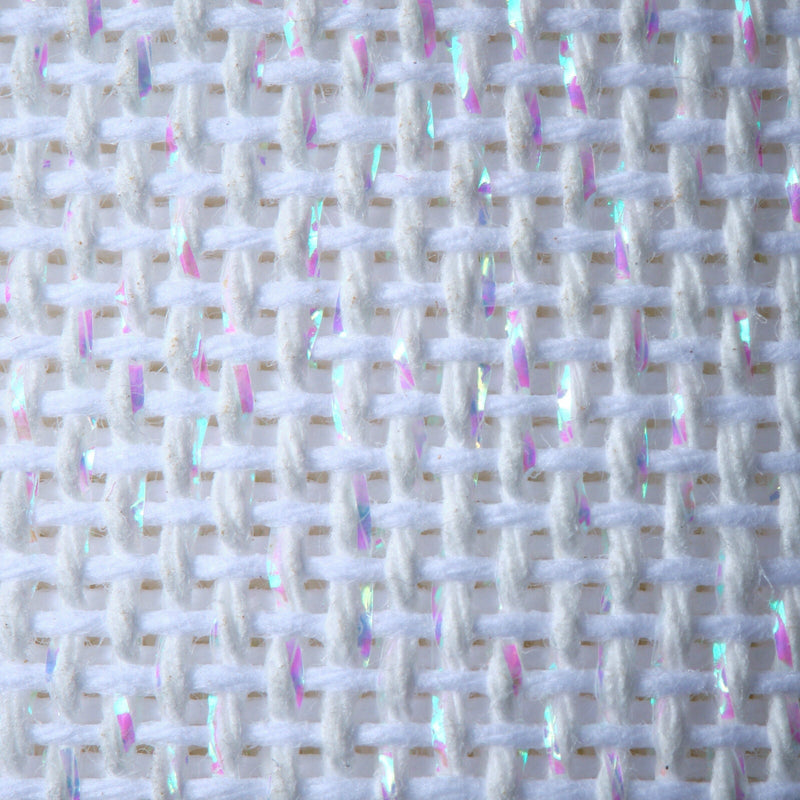 18 ct. Canvas - Zweigart Metallic Opalescent on White - HM Nabavian