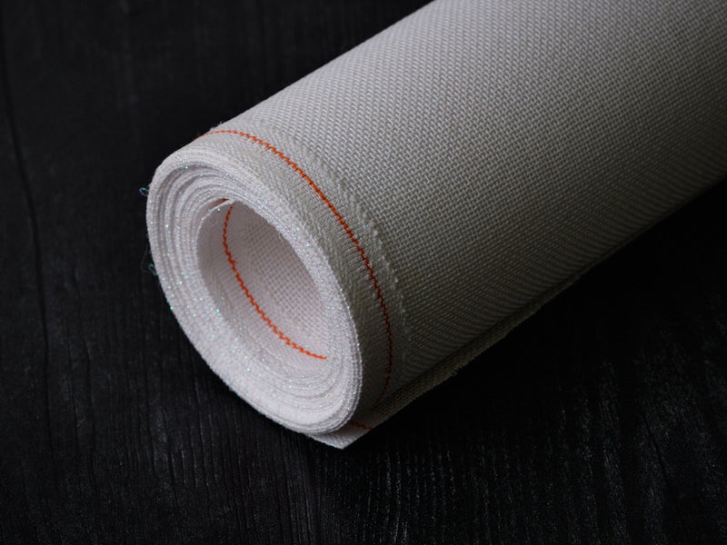 18 ct. Canvas - Zweigart Metallic Opalescent on White - HM Nabavian