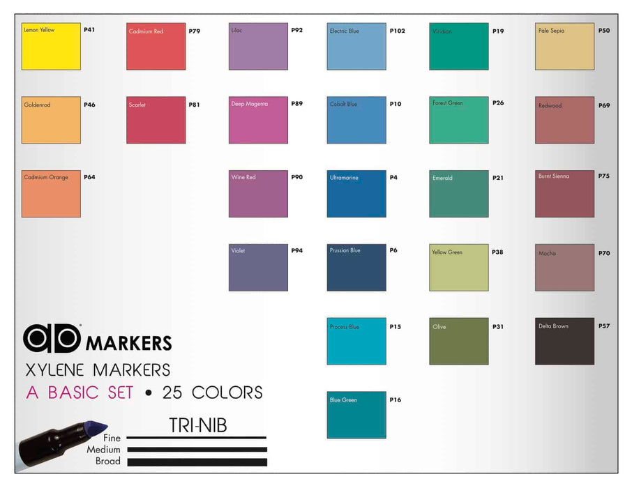 AD® Art Marker Set - Basic Set A - HM Nabavian
