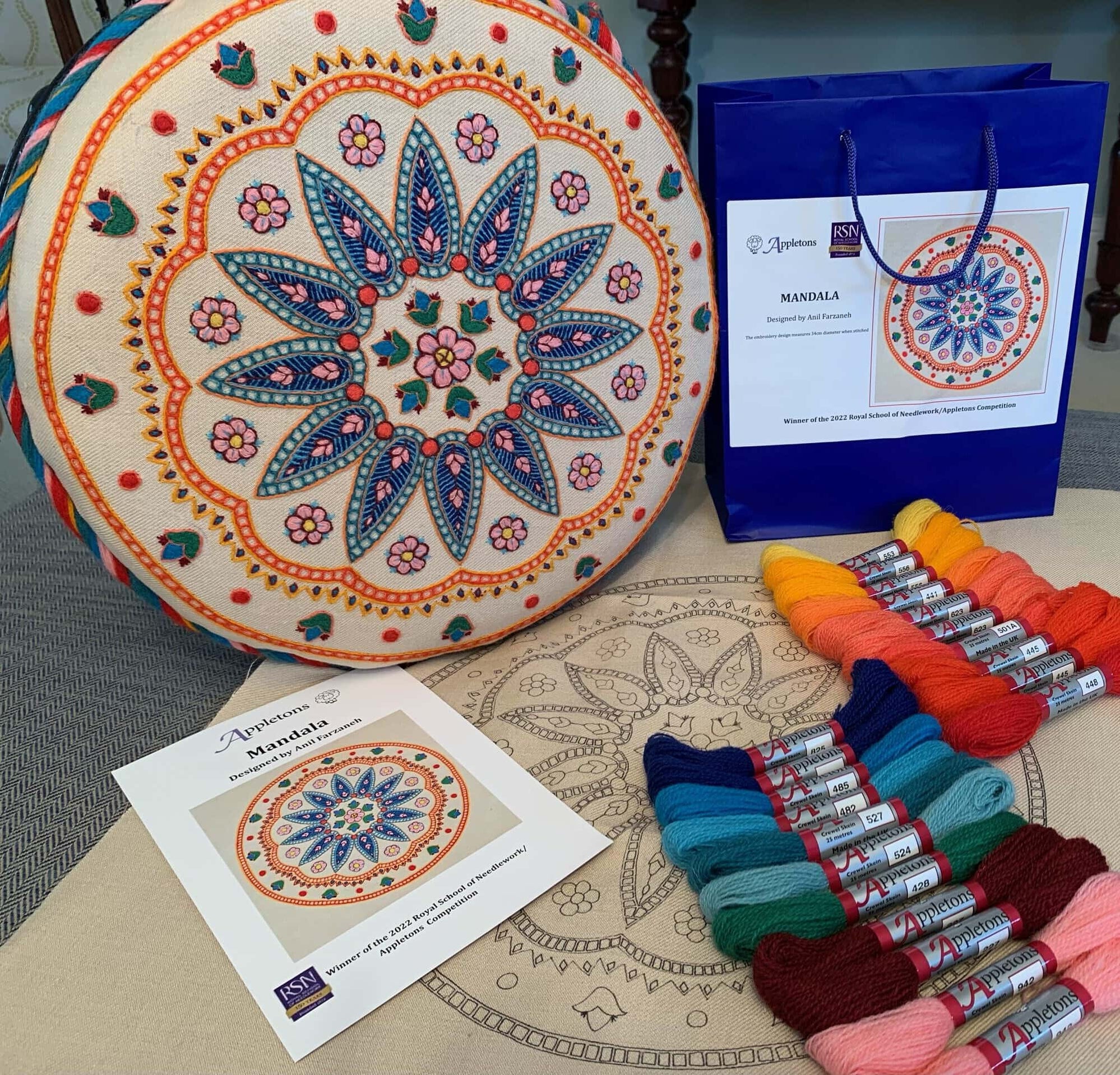 Appletons Kits - Mandala Embroidery Kit — HM Nabavian