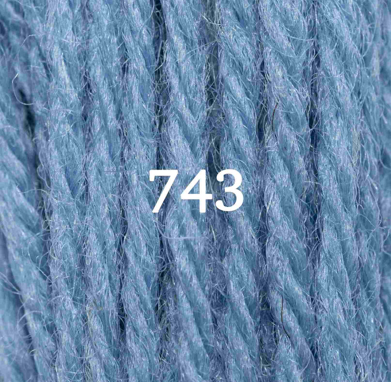 Appletons Wool Yarn - Bright China Blue 741-749 - HM Nabavian