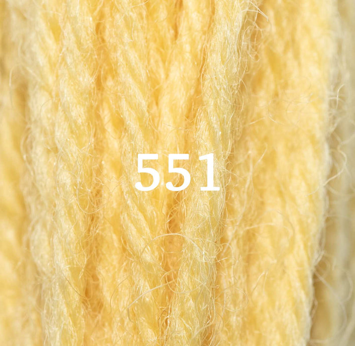 Appletons Wool Yarn - Bright Yellow 551 - 557 - HM Nabavian