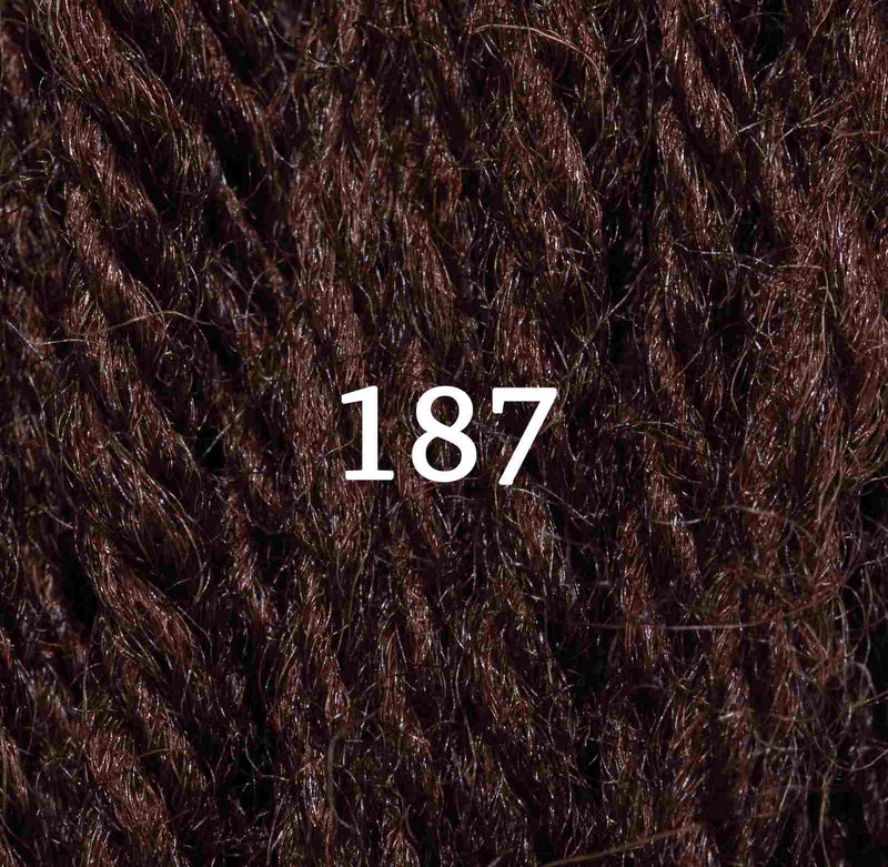 Appletons Wool Yarn - Chocolate 181 - 187 - HM Nabavian