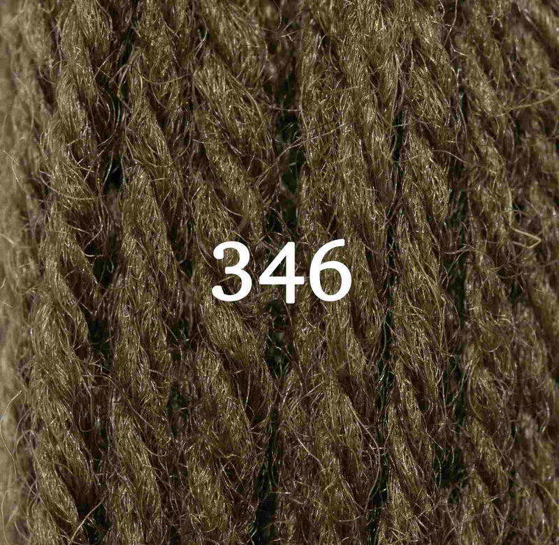 Appletons Wool Yarn - Mid Olive Green 341 - 348 - HM Nabavian