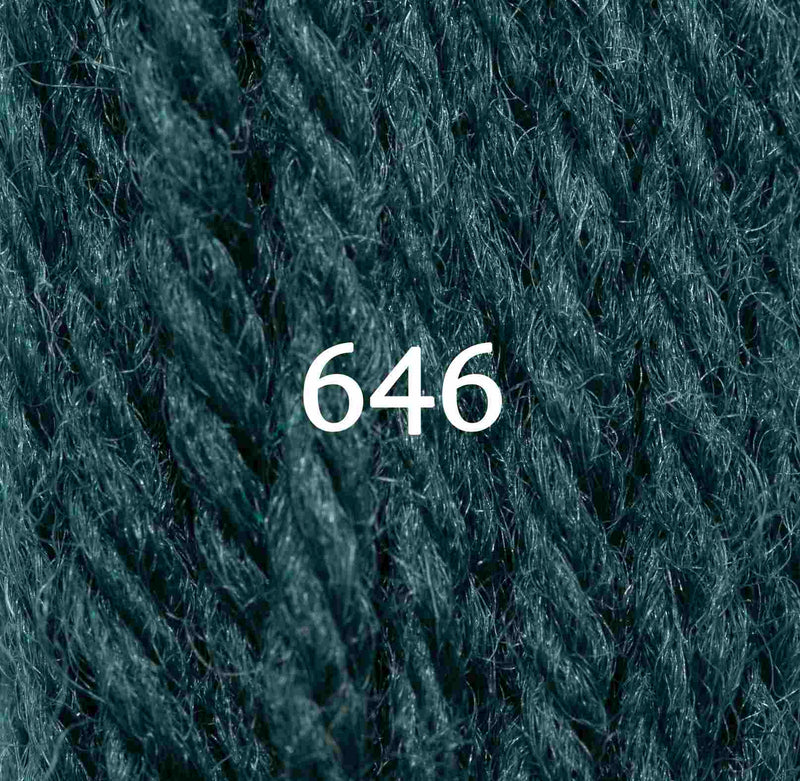 Appletons Wool Yarn - Peacock Blue 641-647 - HM Nabavian