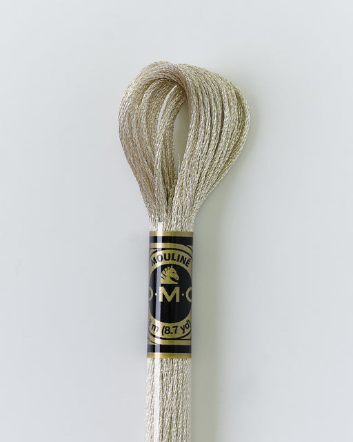 DMC Embroidery Stranded Thread - Mouliné Light Effects - E168 - Metallic Town Mouse grey - HM Nabavian