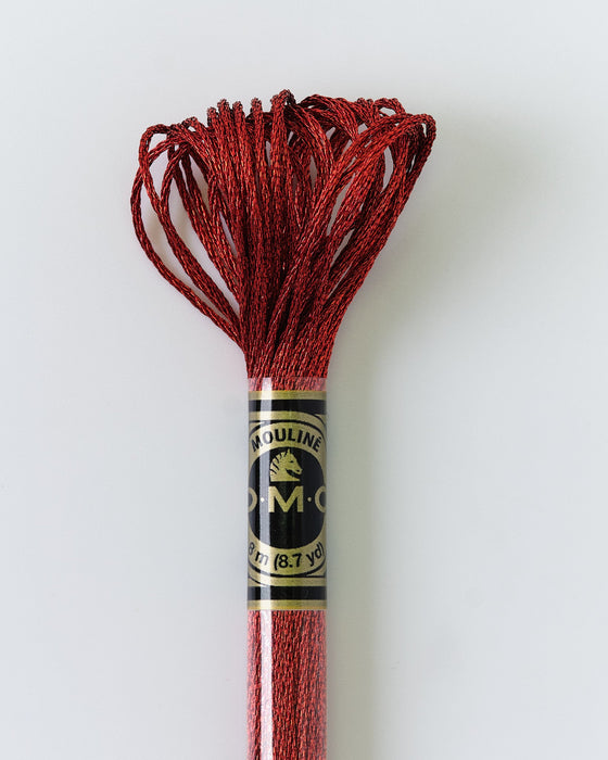 DMC Embroidery Stranded Thread - Mouliné Light Effects - E321 - Metallic Carmine Red - HM Nabavian