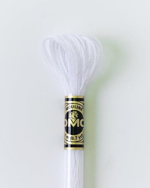 DMC Embroidery Stranded Thread - Mouliné Light Effects - E5200 - Pearlescent White Light - HM Nabavian
