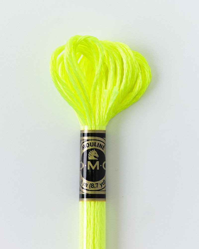 DMC Embroidery Stranded Thread - Mouliné Light Effects - E980 - Neon Yellow - HM Nabavian
