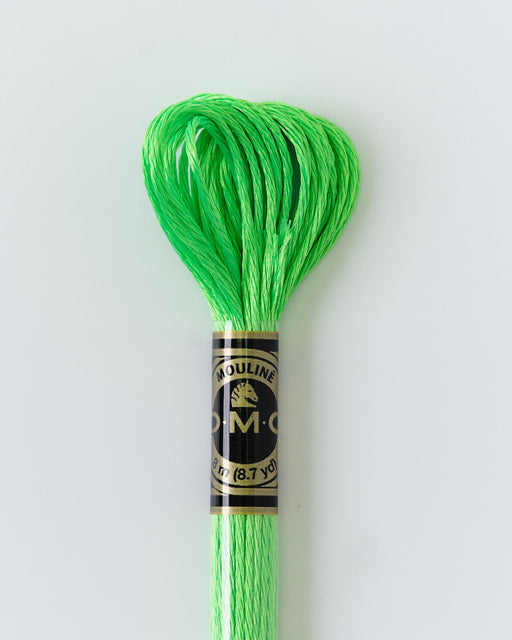 DMC Embroidery Stranded Thread - Mouliné Light Effects - E990 - Neon Green - HM Nabavian