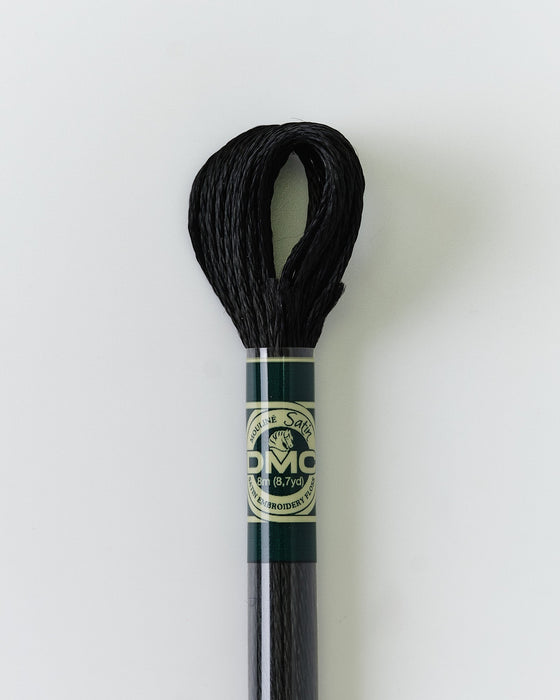 DMC Embroidery Stranded Thread - Satin Floss - S310 - Metallic Black - HM Nabavian