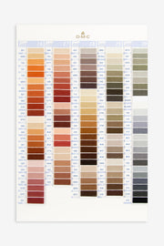 DMC Stranded thread & pearl cotton embroidery thread color shade cards - HM Nabavian