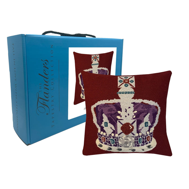 Flanders Needlepoint Kits - Imperial State Crown (Red) - HM Nabavian