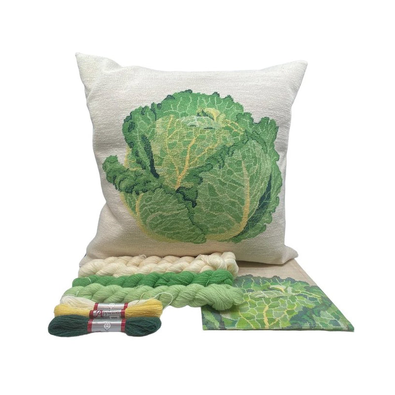 Flanders Needlepoint Kits - Savoy Cabbage (Cream) - HM Nabavian