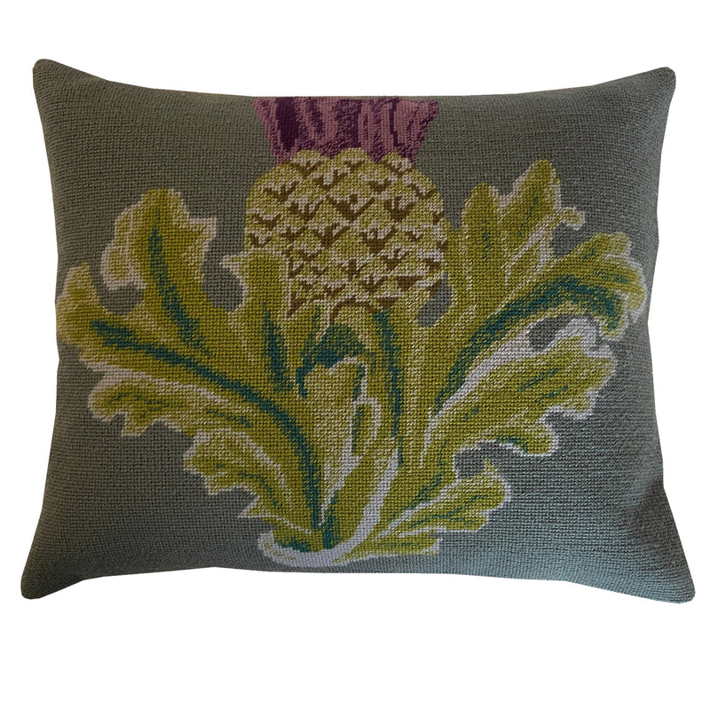 Flanders Needlepoint Kits - Scottish Thistle (Grey) - HM Nabavian