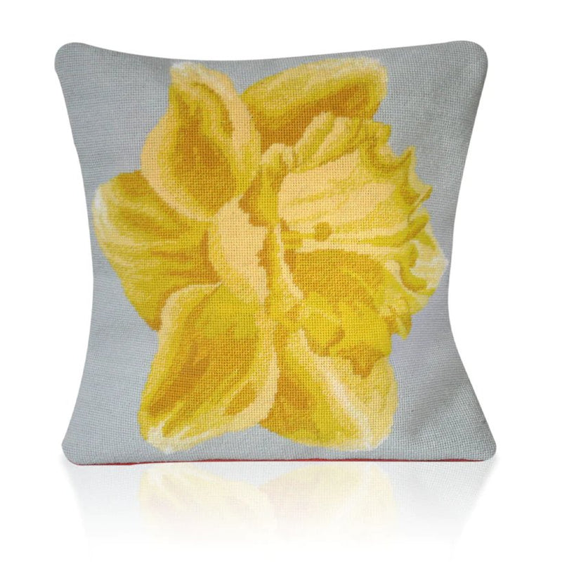 Flanders Needlepoint Kits - Welsh Daffodil (Grey) - HM Nabavian