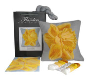Flanders Needlepoint Kits - Welsh Daffodil (Grey) - HM Nabavian