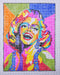 Marilyn Monroe Inspired Hand Painted Needlepoint Canvas - HM Nabavian