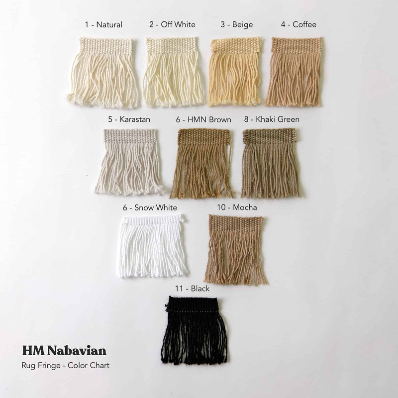 OR-5 Knotted Rug Fringe (Multiple Shades) - HM Nabavian