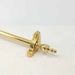 Polished Brass Stair Rod - Solid Core - HM Nabavian